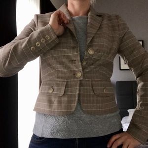 City UNLTD houndstooth cropped jacket
